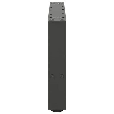 Sohvapöydän jalat antrasiitti 2 kpl 50x(30-31) cm teräs