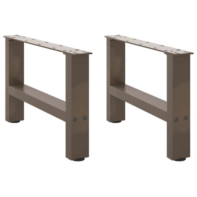 Sohvapöydän jalat luonnonteräs 2 kpl 50x(30-31) cm teräs