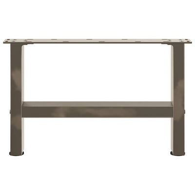 Sohvapöydän jalat luonnonteräs 2 kpl 50x(30-31) cm teräs
