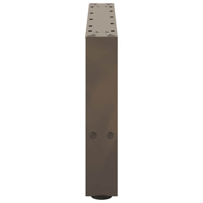 Sohvapöydän jalat luonnonteräs 2 kpl 50x(30-31) cm teräs