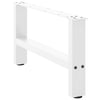 Sohvapöydän jalat valkoinen 2 kpl 60x(30-31) cm teräs
