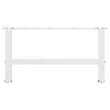 Sohvapöydän jalat valkoinen 2 kpl 60x(30-31) cm teräs