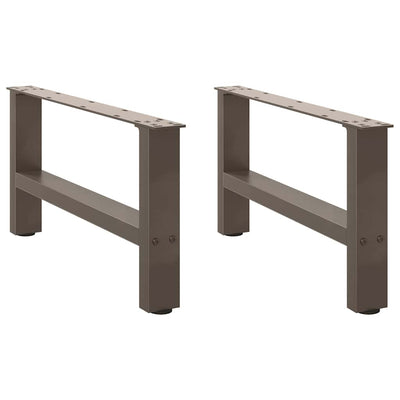 Sohvapöydän jalat luonnonteräs 2 kpl 60x(30-31) cm teräs