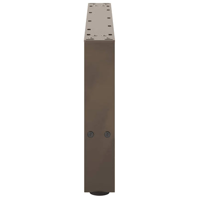 Sohvapöydän jalat luonnonteräs 2 kpl 60x(30-31) cm teräs