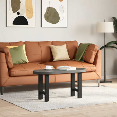Sohvapöydän jalat Musta 2 kpl 28x(42-43) cm Teräs