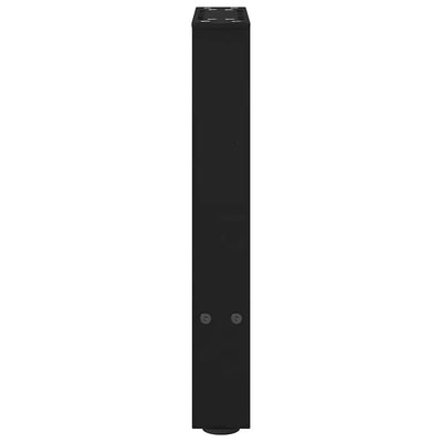 Sohvapöydän jalat Musta 2 kpl 28x(42-43) cm Teräs