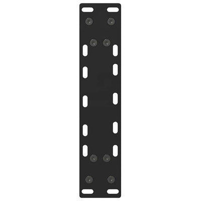 Sohvapöydän jalat Musta 2 kpl 28x(42-43) cm Teräs