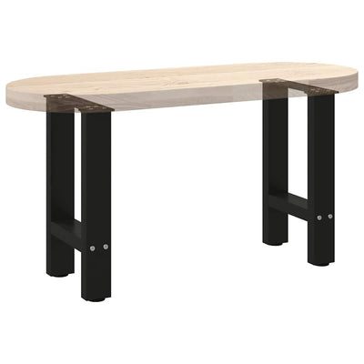 Sohvapöydän jalat Musta 2 kpl 28x(42-43) cm Teräs