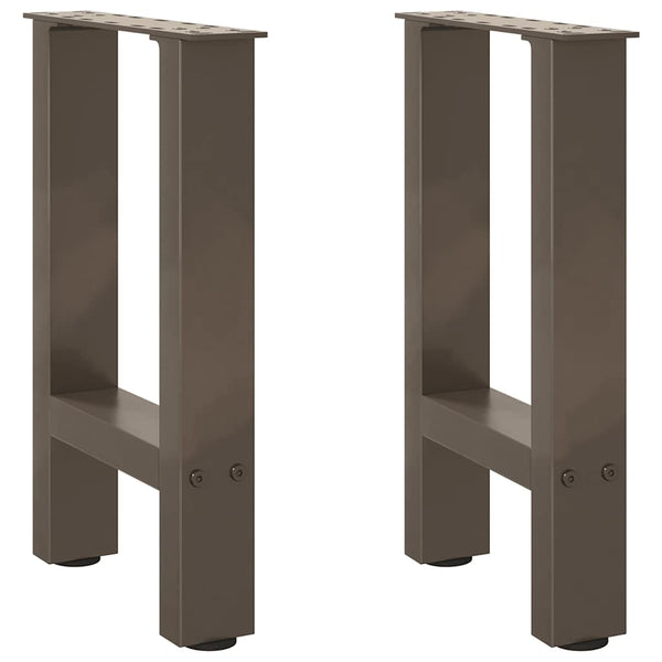 Sohvapöydän jalat, luonnonvärinen teräs, 2 kpl, 28 x (42-43) cm, teräs