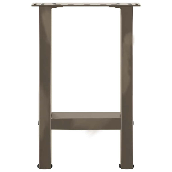 Sohvapöydän jalat, luonnonvärinen teräs, 2 kpl, 28 x (42-43) cm, teräs