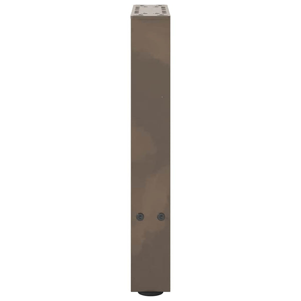 Sohvapöydän jalat, luonnonvärinen teräs, 2 kpl, 28 x (42-43) cm, teräs