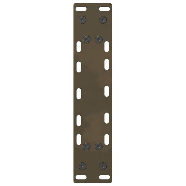 Sohvapöydän jalat, luonnonvärinen teräs, 2 kpl, 28 x (42-43) cm, teräs