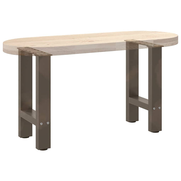 Sohvapöydän jalat, luonnonvärinen teräs, 2 kpl, 28 x (42-43) cm, teräs