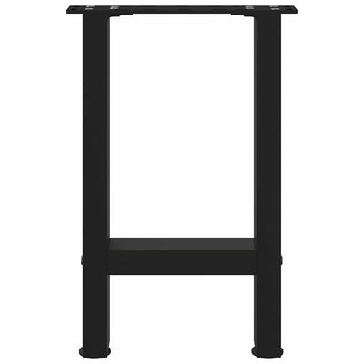 Sohvapöydän jalat 2 kpl musta 38x(42-43) cm teräs