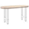 Sohvapöydän jalat valkoiset 2 kpl 38x(42-43) cm teräs