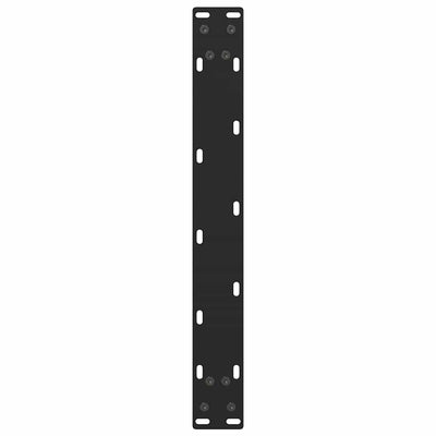Sohvapöydän jalat musta 2 kpl 50x(42-43) cm teräs