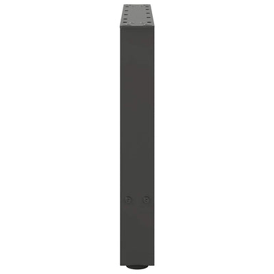 Sohvapöydän jalat antrasiitti 2 kpl 50x(42-43) cm teräs