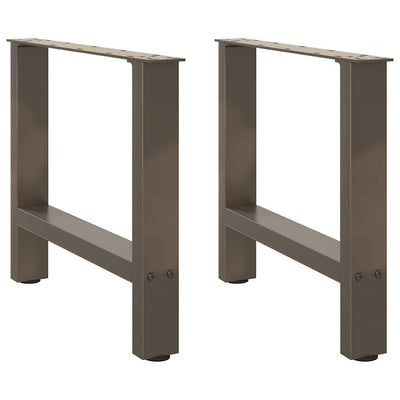 Sohvapöydän jalat luonnonteräs 2 kpl 50x(42-43) cm teräs
