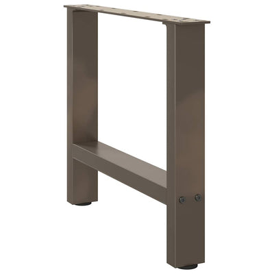 Sohvapöydän jalat luonnonteräs 2 kpl 50x(42-43) cm teräs