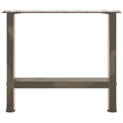 Sohvapöydän jalat luonnonteräs 2 kpl 50x(42-43) cm teräs