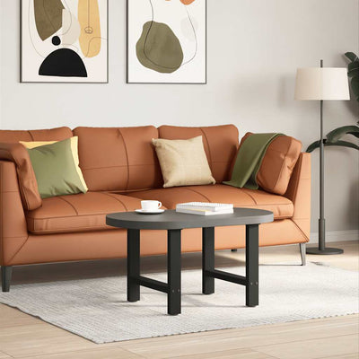 Sohvapöydän jalat 2 kpl musta 60x(42-43) cm teräs