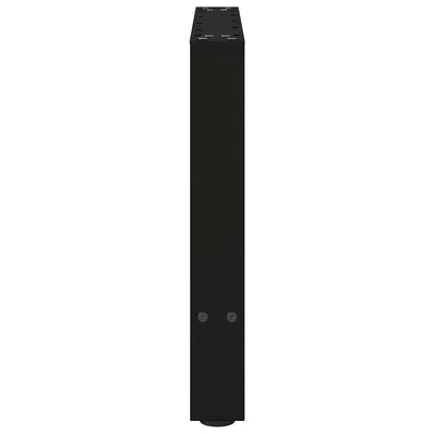 Sohvapöydän jalat 2 kpl musta 60x(42-43) cm teräs