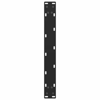 Sohvapöydän jalat 2 kpl musta 60x(42-43) cm teräs