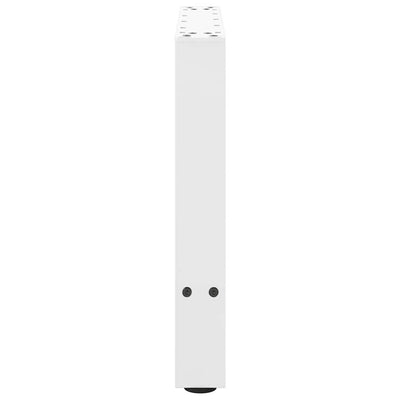 Sohvapöydän jalat 2 kpl valkoinen 60x(42-43) cm teräs