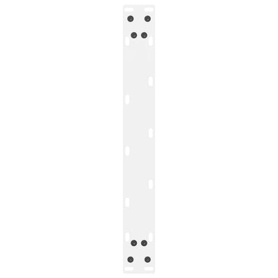 Sohvapöydän jalat 2 kpl valkoinen 60x(42-43) cm teräs