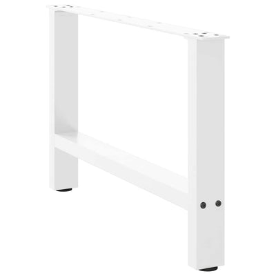 Sohvapöydän jalat 2 kpl valkoinen 70x(42-43) cm teräs