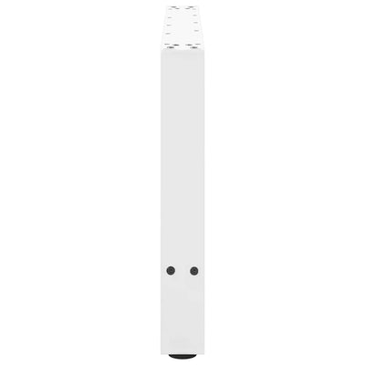 Sohvapöydän jalat 2 kpl valkoinen 70x(42-43) cm teräs