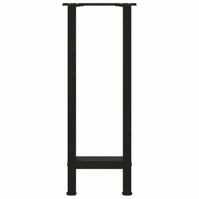 konsolipöydän jalat 2 kpl musta 28x(72-73) cm teräs