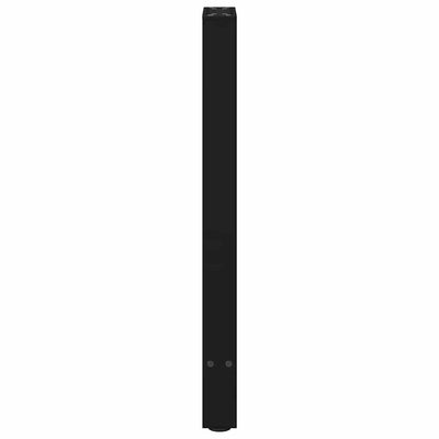 konsolipöydän jalat 2 kpl musta 28x(72-73) cm teräs