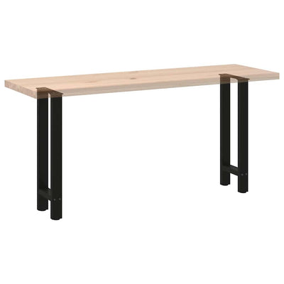 konsolipöydän jalat 2 kpl musta 28x(72-73) cm teräs
