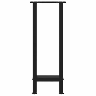 konsolipöydän jalat 2 kpl musta 38x(72-73) cm teräs