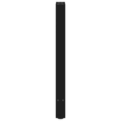 konsolipöydän jalat 2 kpl musta 38x(72-73) cm teräs