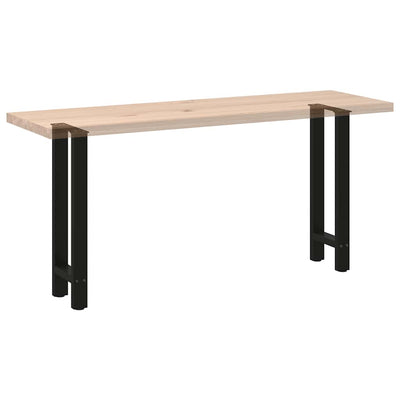 konsolipöydän jalat 2 kpl musta 38x(72-73) cm teräs