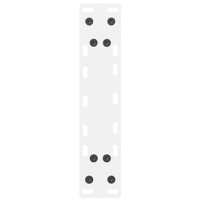 konsolipöydän jalat 2 kpl valkoinen 38x(72-73) cm teräs