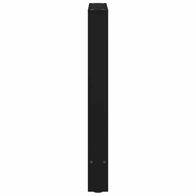 ruokapöydän jalat 2 kpl musta 50x(72-73) cm teräs