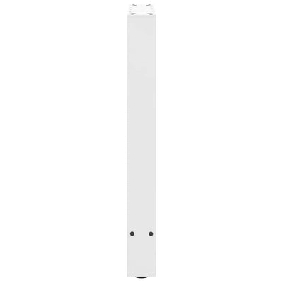 ruokapöydän jalat 2 kpl valkoinen 60x(72-73) cm teräs