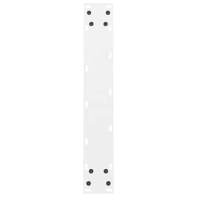 ruokapöydän jalat 2 kpl valkoinen 60x(72-73) cm teräs
