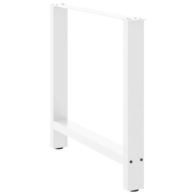 ruokapöydän jalat 2 kpl valkoiset 70x(72-73) cm teräs
