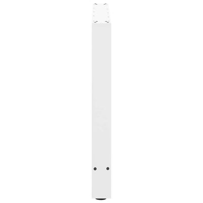 ruokapöydän jalat 2 kpl valkoiset 70x(72-73) cm teräs