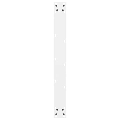 ruokapöydän jalat 2 kpl valkoiset 70x(72-73) cm teräs