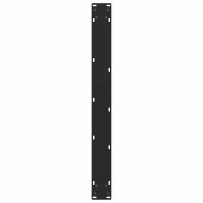 ruokapöydän jalat 2 kpl musta 80x(72-73) cm teräs