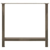 Ruokapöydän jalat, luonnonvärinen teräs, 2 kpl, 80 x (72-73) cm, teräs