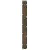 Ruokapöydän jalat, luonnonvärinen teräs, 2 kpl, 80 x (72-73) cm, teräs