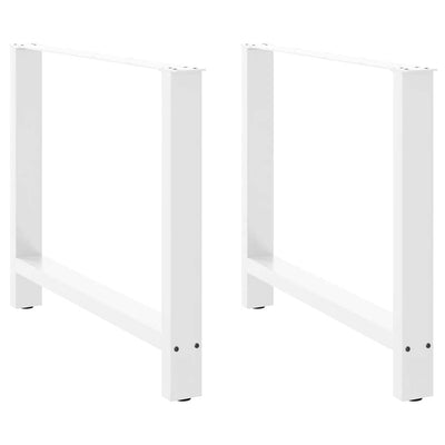 ruokapöydän jalat 2 kpl valkoinen 90x(72-73) cm teräs