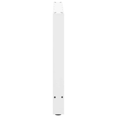 ruokapöydän jalat 2 kpl valkoinen 90x(72-73) cm teräs