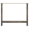Ruokapöydän jalat, luonnonvärinen teräs, 2 kpl, 90 x (72-73) cm, teräs